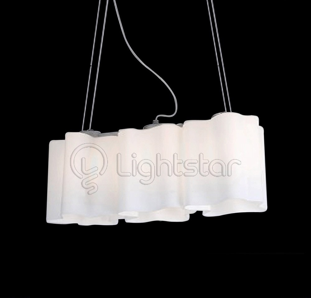 Люстра подвесная Lightstar Simple Light, 3 лампы, хром, белый
