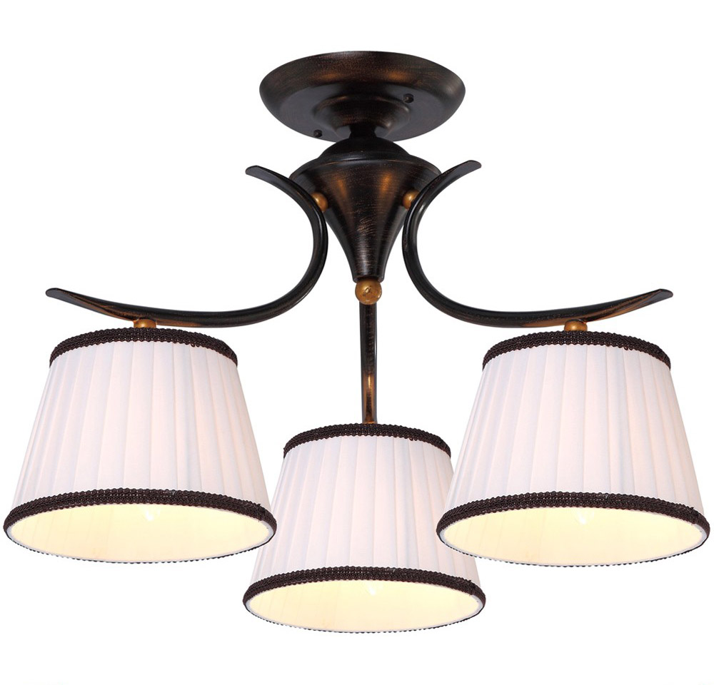 Люстра потолочная ARTE LAMP Irene, 3 плафона, коричневый