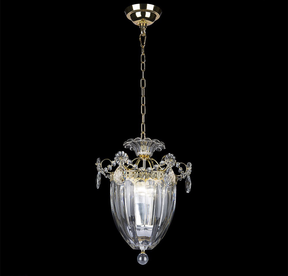 Люстра подвесная Osgona Schon, 3 лампы, золото, прозрачный